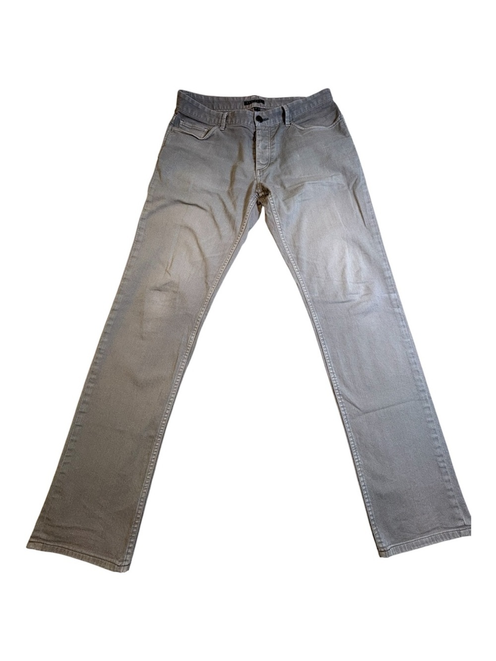 Theory Haydin Activist Slim Straight 5-Pocket Pants Gray Size 32 Button-Fly